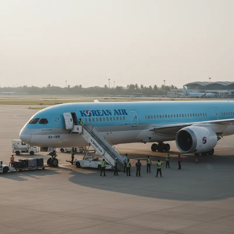 Korean Air (KE) — เส้นทางจากไทย, กระเป๋า, ราคา