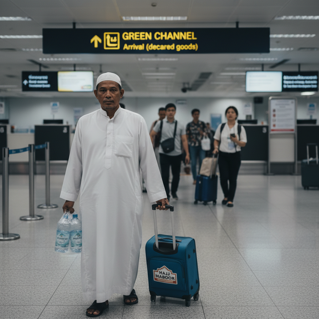Hajj/Umrah baggage allowance TG/SV/EK + Thai Customs ฿20k rule + Zamzam declaration