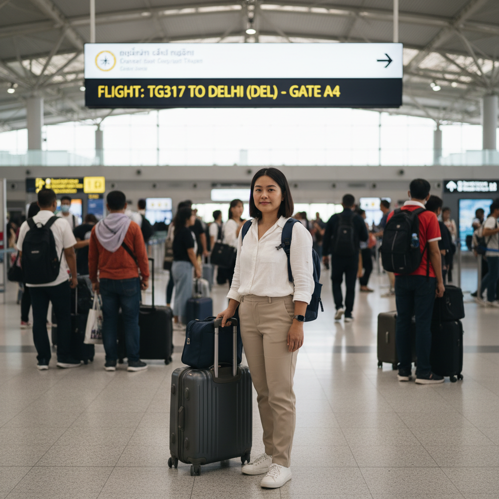 เที่ยวบิน Phuket ไป Delhi (HKT-DEL): สายการบิน, ราคา THB, ตารางบิน | พ.ค. 2026